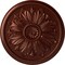 Ekena Millwork Kaya Ceiling Medallion (Fits Canopies up to 5 1/4"), Hnd-Painted Antique Copper, 23 5/8"OD x 1 1/2"P CM23KAACS - alternate 1